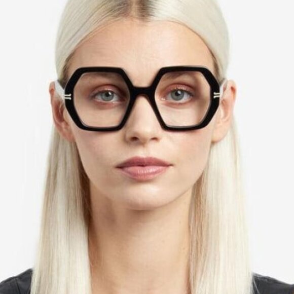 Marc Jacobs MJ 1077 010A 00 Geometric Eyeglasses 51mm – Transparent Beige - Picture 3 of 11